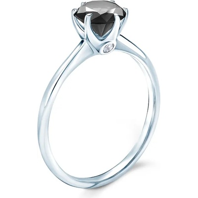 SAVICKI Годежен пръстен The Journey: бяло злато, черен диамант