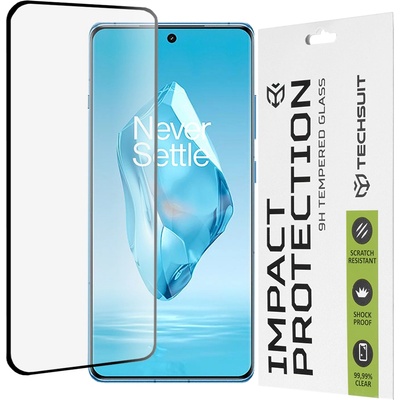 Techsuit Протектор за OnePlus 12R - 111D Full Cover / Full Glue Glass / 3D Curved Screen - Черен