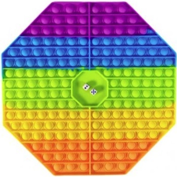 Pop it osmiúhelník rainbow