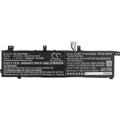 Cameron Sino Батерия за лаптоп ASUS IVOBOOK S14 S432FA-EB017T, VivoBook S15 S532FA-BN022T C31N1843 LiPo 11.55V 3450 (AUS144NB)