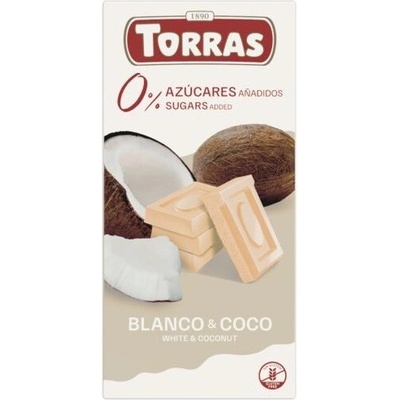 Torras Bezlepková bílá s kokosem bez přidaného cukru 75 g