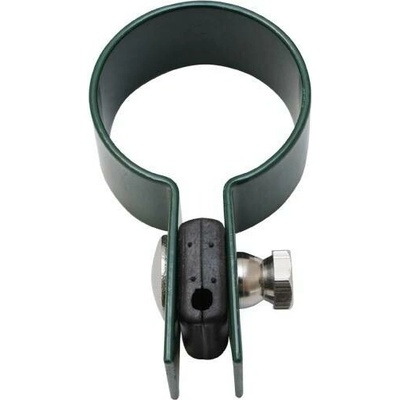 Objímka koncová na sloupek průměr 48 mm, zelená RAL 6005