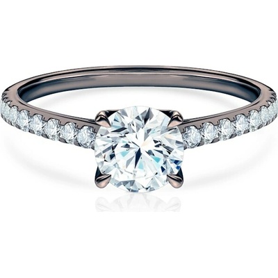 Savicki Zásnubný prsteň Share Your Love čierne zlato diamant SYL P2 DIA DIA CZ