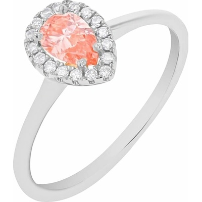 Eppi Zásnubný prsteň s certifikovaným fancy pink lab grown diamantom Briana RE45214