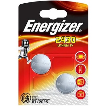Energizer Литиева батерия, cr2430, 2 бр. , energizer e300830301/nzslo016 (e300830301/nzslo016)