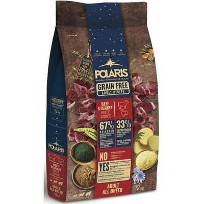 Polaris Grain Free Dog Adult All Breed Beef & Turkey 12 kg
