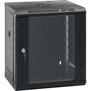 vidaXL Мрежов кабинет със съхранение Черно 530 x 400 x 600 mm Стомана (30262)