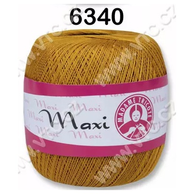 MADAME TRICOTE PARIS Příze Maxi - klasická i Metallic Maxi: 6340 Mosazná