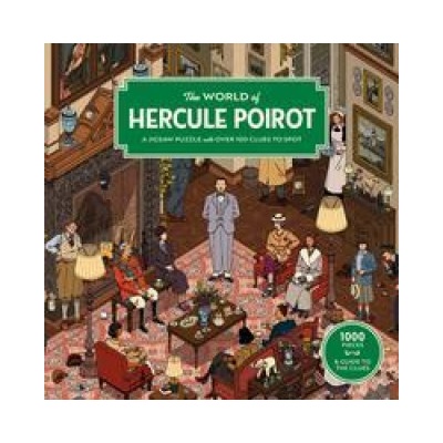 Jigsaw The World of Hercule Poirot A AGATHA CHRISTIE LTD 1000 dielov