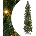 vidaXL Изкуствена предварително осветена коледна елха с 60 LED 120 см (357690)