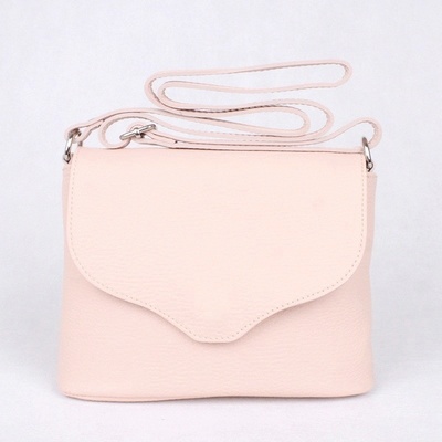 Vera Pelle malá kožená crossbody kabelka no. 61 růžová