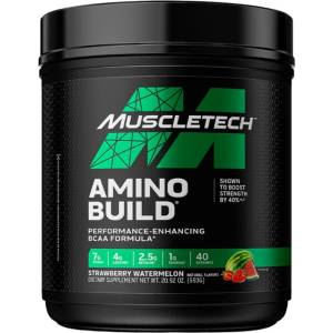 MuscleTech Amino Build / Performance-Enhancing BCAA Formula [593 грама] Ягода и диня