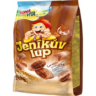 BonaVita Jeníkův lup cereální polštářky s náplní s čokoládovou příchutí 600 g