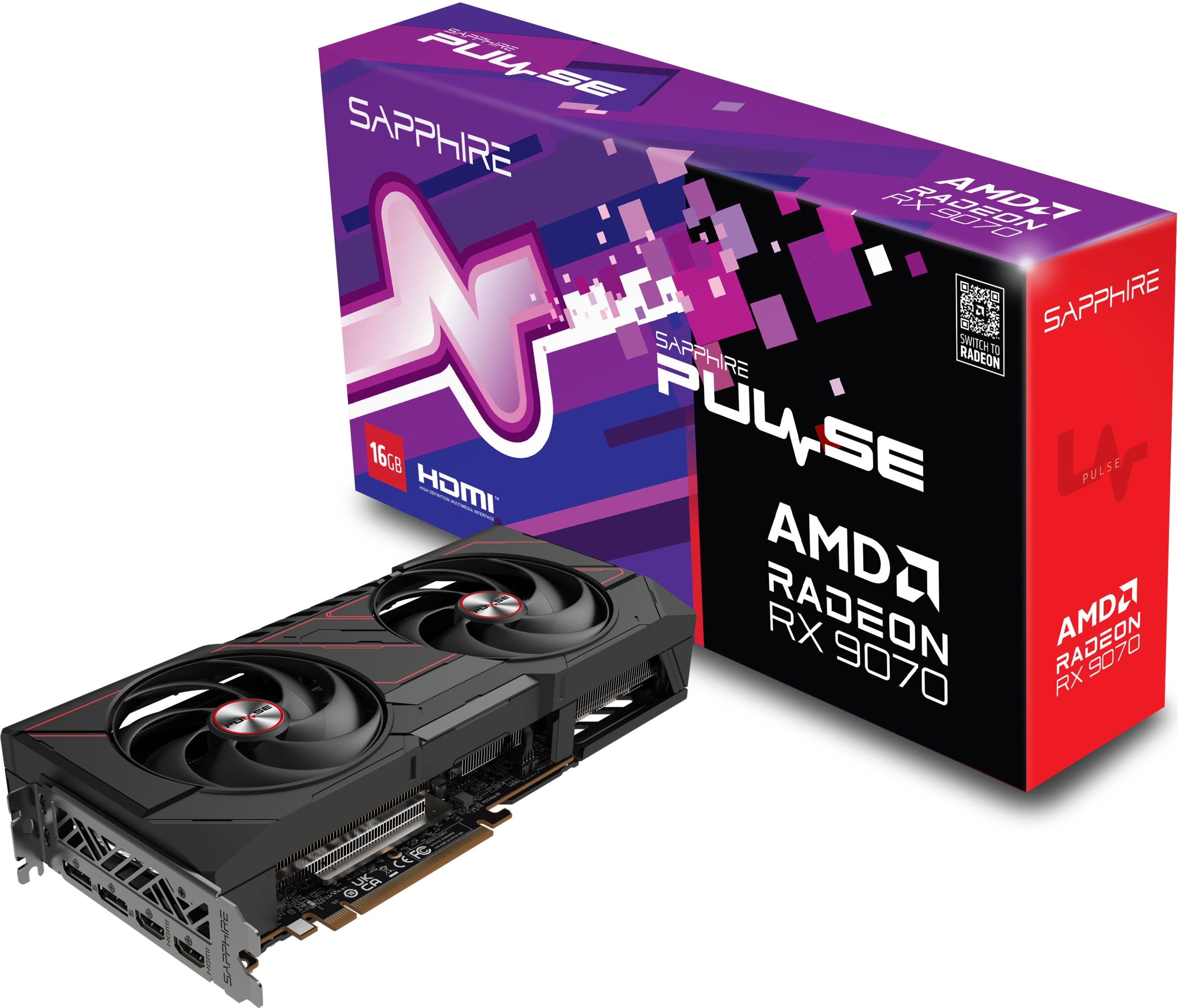 SAPPHIRE Radeon RX 9070 PULSE 16GB GDDR6 256bit (11349-03-20G)