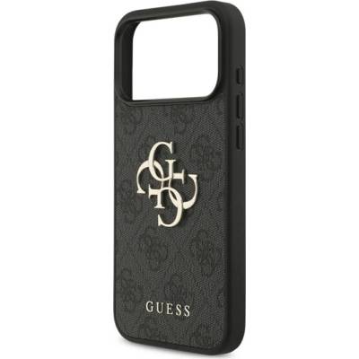 CG Mobile iPhone 17 Pro Max GUESS 4G BIG LOGO Силиконов удароустойчив заден капак с кожен ефект за iPhone 17 Pro Max GUESS 4G BIG LOGO Силиконов удароустойчив заден капак с кожен ефект GUHCP17X4GMGGR (GUHCP17X4GMGGR)