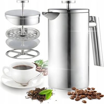 Konvička na kávu Homegeek Fresh Press 1000 ml 5 šálků