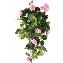 Šlahoun umělá pelargonie růžová, 60cm