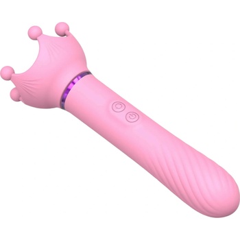 Sunfo 2v1 bradavkový vibrátor ružový