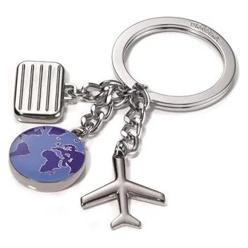 TROIKA Ключодържател с 3 талисмана, troika "Световен пътешественик" kr10-45/ch (kr10-45/ch)