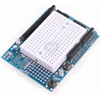 LaskaKit Arduino UNO prototype Shield + mini BreadBoard