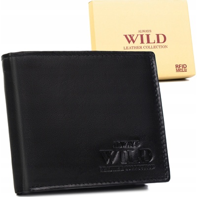 Always Wild peněženka z pravé kůže černá muž