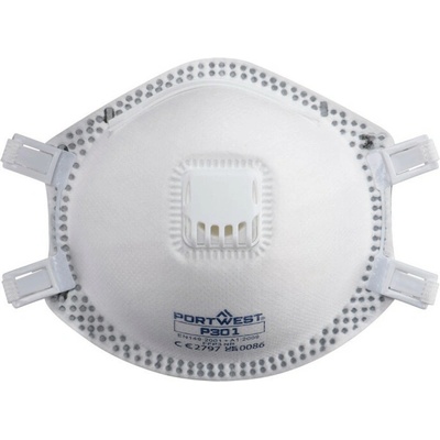 Portwest Respirátor P301 FFP3 s výdechovým ventilkem POR-P301WHR Bílá