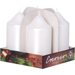 Emocio Свещи Emocio Advent цилиндър 4 бр. 50x90 перлено бели