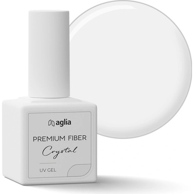 Aglia Premium Fiber Crystal stavební UV gel v lahvičce 15 ml