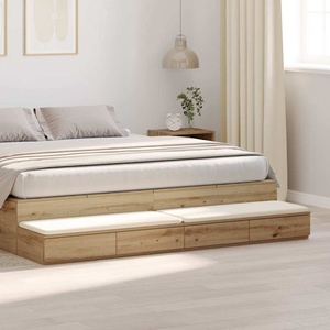 vidaXL Чекмеджета за легло Дъб 200 x 36, 5 x 16, 5 см (866922)