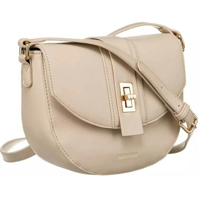 Peterson béžová crossbody kabelka ve tvaru podkovy ptn 1379
