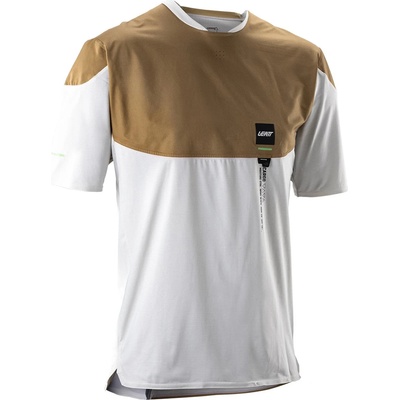 Leatt Мъжка фланелка с къс ръкав за колоездене Leatt MTB Trail 6.0 Jersey Cargo Cycling jersey - Brass Brown - размер XXL (056-4116-0115)