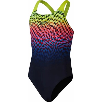 Speedo Digital Placement Splashback dievčenské jednodielne športové plavky mix