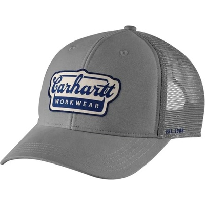 Carhartt Twill Mesh-Back Script cap steel