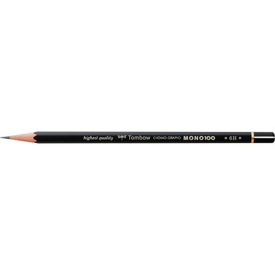 Tombow Молив MONO 100 6H (12) (MONO-100-6H)