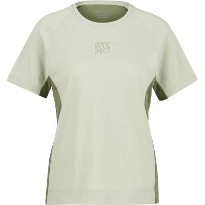 Stoic Дамска фланелка с къс ръкав за колоездене Stoic Women's PerformanceMerino LofsdalenSt. MTB S/S Cycling jersey - Light Agave Green / Moss Green (156-2841-0214)