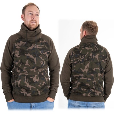 Fox Mikina Khaki Camo High Neck – Zboží Mobilmania