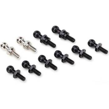 Traxxas сферични накрайници черни (6), сребърни (2), дълги (2)