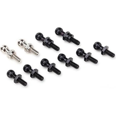 Traxxas сферични накрайници черни (6), сребърни (2), дълги (2)