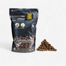 CAPERLAN Boilies na lov kapra Xtrem 900 1kg 14mm Konopné semeno Tigrí orech