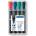 STAEDTLER Комплект Маркери Staedtler Lumocolor 350, перм, скосен в 4цв (21122-А)