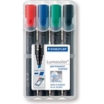 STAEDTLER Комплект Маркери Staedtler Lumocolor 350, перм, скосен в 4цв (21122-А)