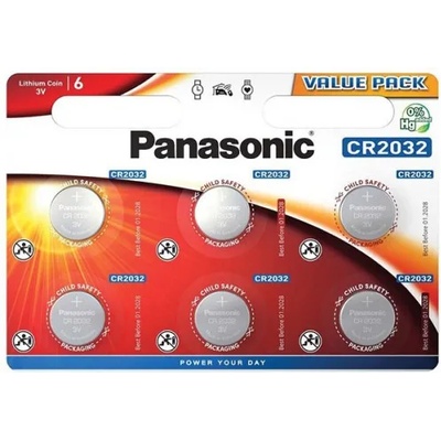 Panasonic Батерия Panasonic CR2032 3V 1бр