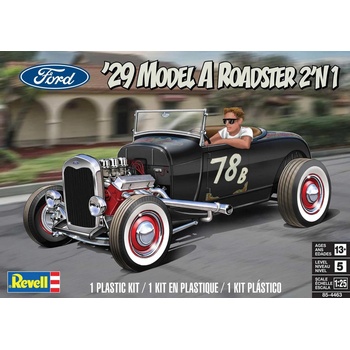 Revell Plastic ModelKit MONOGRAM auto 4463 29 Ford Model A Roadster 2 in 1 1:25