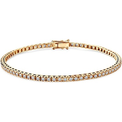 SAVICKI Tenisový náramok Share Your Love 2,3 mm žlté zlato, laboratórne diamanty SAV-B-TENIS-16CM-23SZ-15K-585-BDLAB-Z