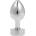 Sensual Алуминиево дилдо Butt Plug "SENSUAL SILVER" 7 см