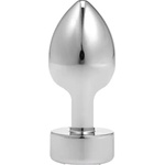 Sensual Алуминиево дилдо Butt Plug "SENSUAL SILVER" 7 см
