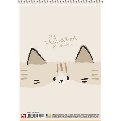 Shkolyaryk Náčrtník špirálový A4 120 g 30 listov My Scetchbook mix