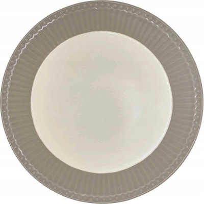 Talíř Alice Warm Grey – 23 cm, kamenina GreenGate