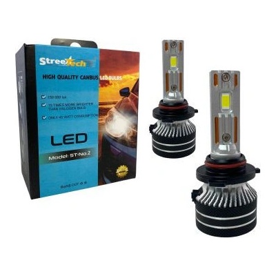 StreeTech Лед крушки - Led система 9005 / HB3 Streetech модел STN2 за фарове - 150 000 Лукса, 45W - Canbus 6000K - 1500%