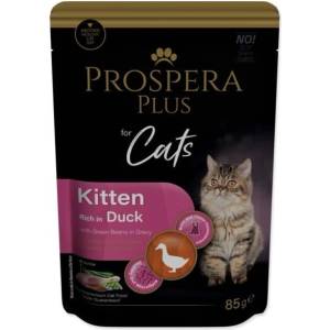Prospera Plus Пауч Prospera Plus Kitten, Патица, Зелен фасул 85g (1513-10101)